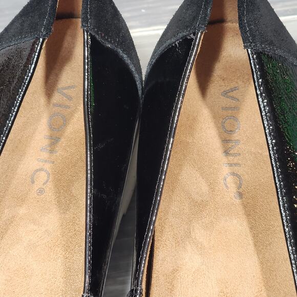 Vionic Kensley Loafer Patent Leather Black Size 10 Slip On Arch Support - Picture 12 of 12